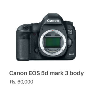 Canon EOS 5D mark 3 body