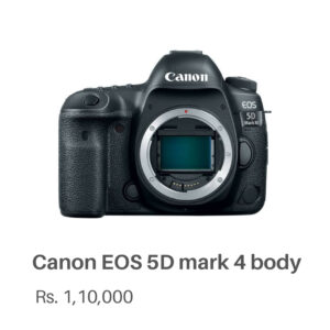 Canon EOS 5D mark 4 body